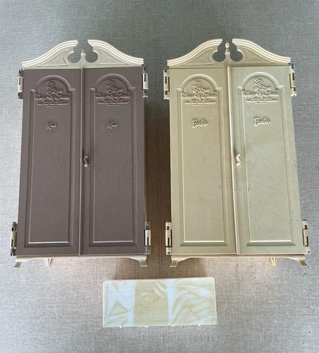 Vintage 1963 Suzy Goose Barbie & Ken Armoire Wardrobe Closet & Drawer