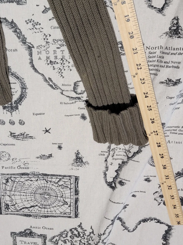 Eight Eight Eight Ribbed Button Front Cardigan Sweater Women’s Small Brown - Image 4 of 4