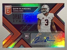 Quin Blanding 2018 Panini Elite Draft Picks Auto Status Purple Die Cut 62/99