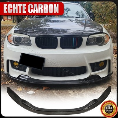 Carbon Fiber Spoiler Lip Front Lip Front Spoiler For BMW 1 Series E82 1M Coupe 12-18