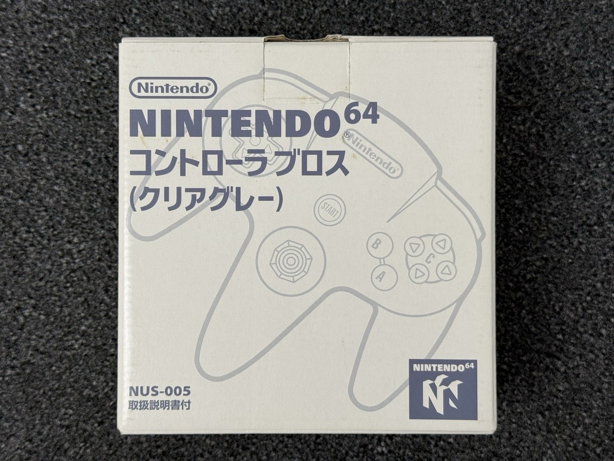 Nintendo 64 Clear Gray Jusco N64 Controller RARE New Open Box Condition