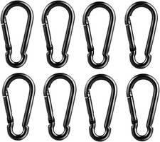 8 Pcs Carabiner Clip Spring Snap Hook - M6 2.36 Inch M6, 2.36Inch -8Pcs