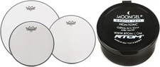 Remo Emperor Coated 3-piece Tom Pack - 10/12/16 inch + RTOM MG Value Bundle