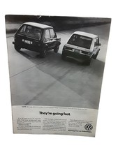 1983 Volkswagen Rabbit GTI Print Ad Vintage VW Performance They’re Going Fast