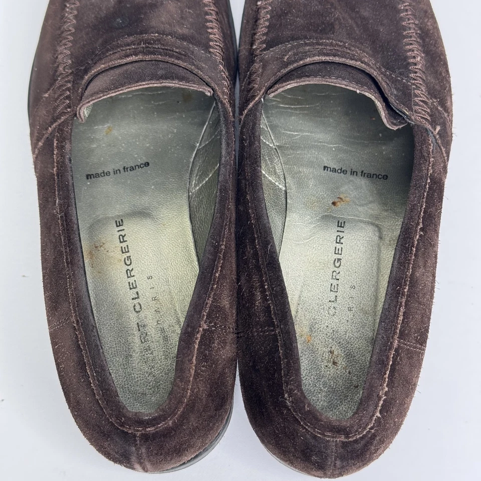 Robert Clergerie Shoes Womens Size 7 Suede Loafers Made in France Leather Sole - Image 4 of 4