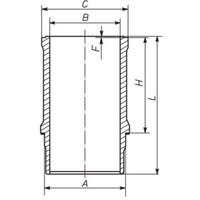 Zylinderlaufbuchse Mahle 021 WN 26 01 FüR Renault CitroëN Peugeot Talbot 14