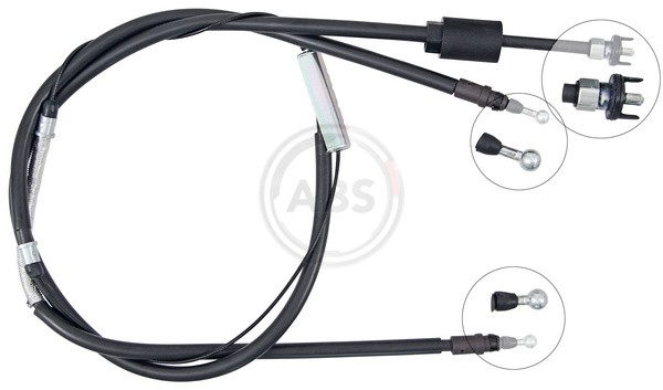Rear A.B.S. K19966 Cable Pull, parking brake for OPEL,VAUXHALL