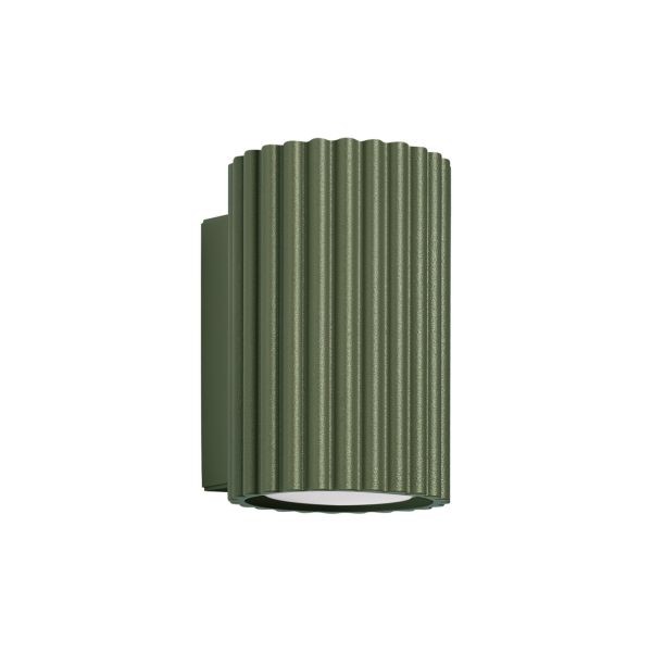 Applique aluminium vert olive GU10 : fini le manque de lumière