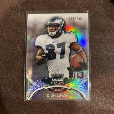 DION LEWIS 2011 BOWMAN STERLING ROOKIE REFRACTOR /299 #40 EAGLES