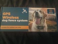 G723 OUTDOOR GPS WIRELESS DOG FENCE SYSTEM - BLACK