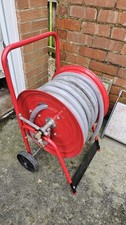 30 Metre portable heavy duty wire reinforced hose & Trolley 
