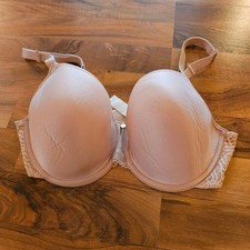 Chantelle C Magnifique Minimizer Bra 34DDD Nude Beige Lace C13B60 Full Coverage