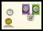 Dr Jim Stamps Hungary Fdc 1979 9Th International Numismatic Congress 2V Set