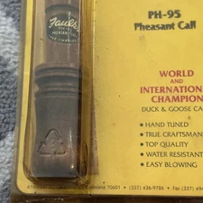 Vintage Faulks Pheasant Call PH-95 Pre-Owned Works Instructions in Box