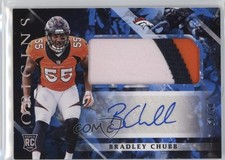 2018 Panini Origins Rookie Blue 5/49 Bradley Chubb #137 Jumbo Patch Auto iw2