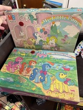 My Little Pony G1 Puzzles 100 Piece Lot Of 2 Hasbro 1985 Milton Bradley Complete