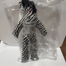 Dammit Doll Black And White Zebra Stripes Stress Reliever 13 Inch Plush