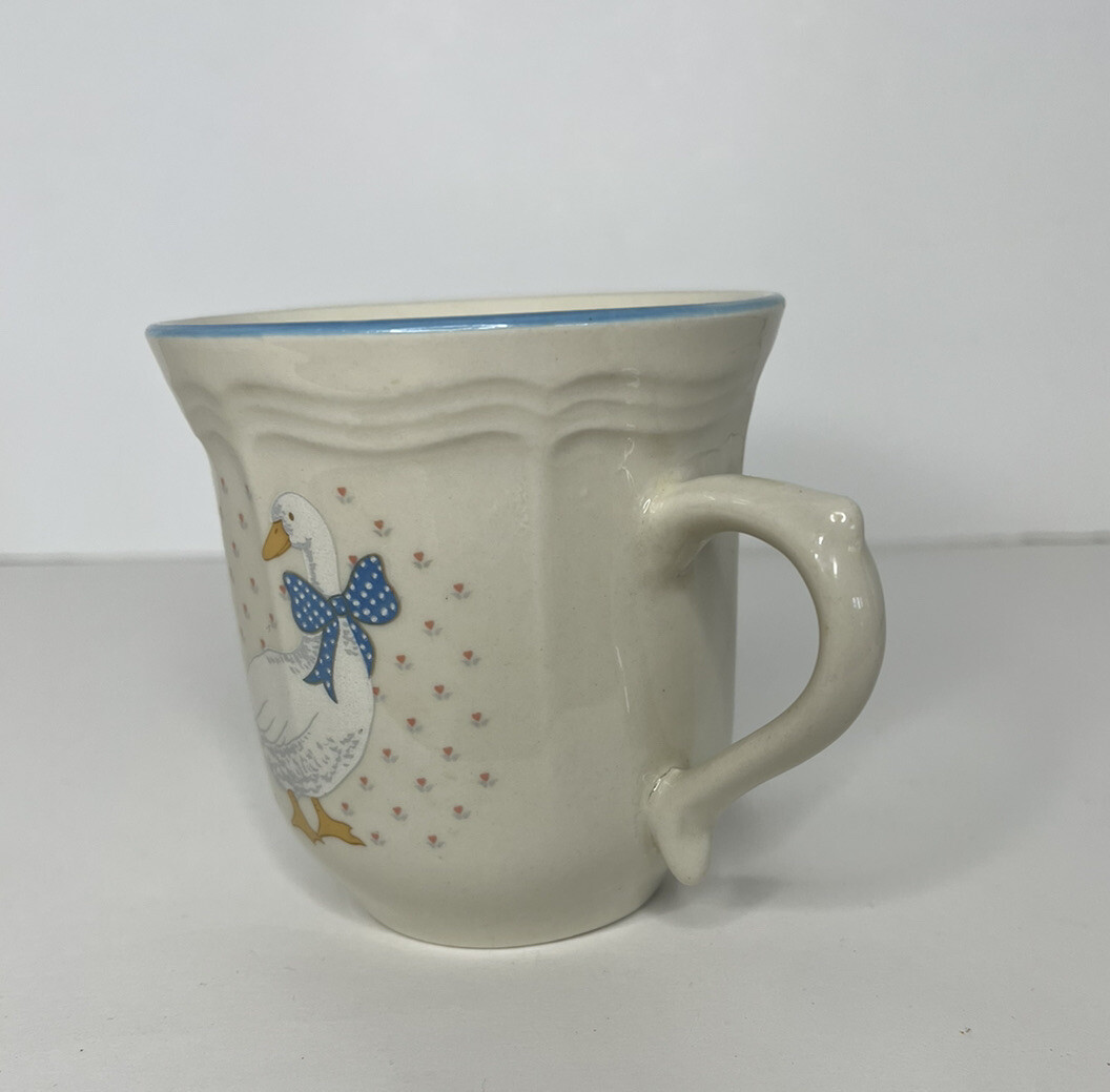 Brick oven stoneware vintage aunt rhody Blue Ribbon Duck Goose Coffee