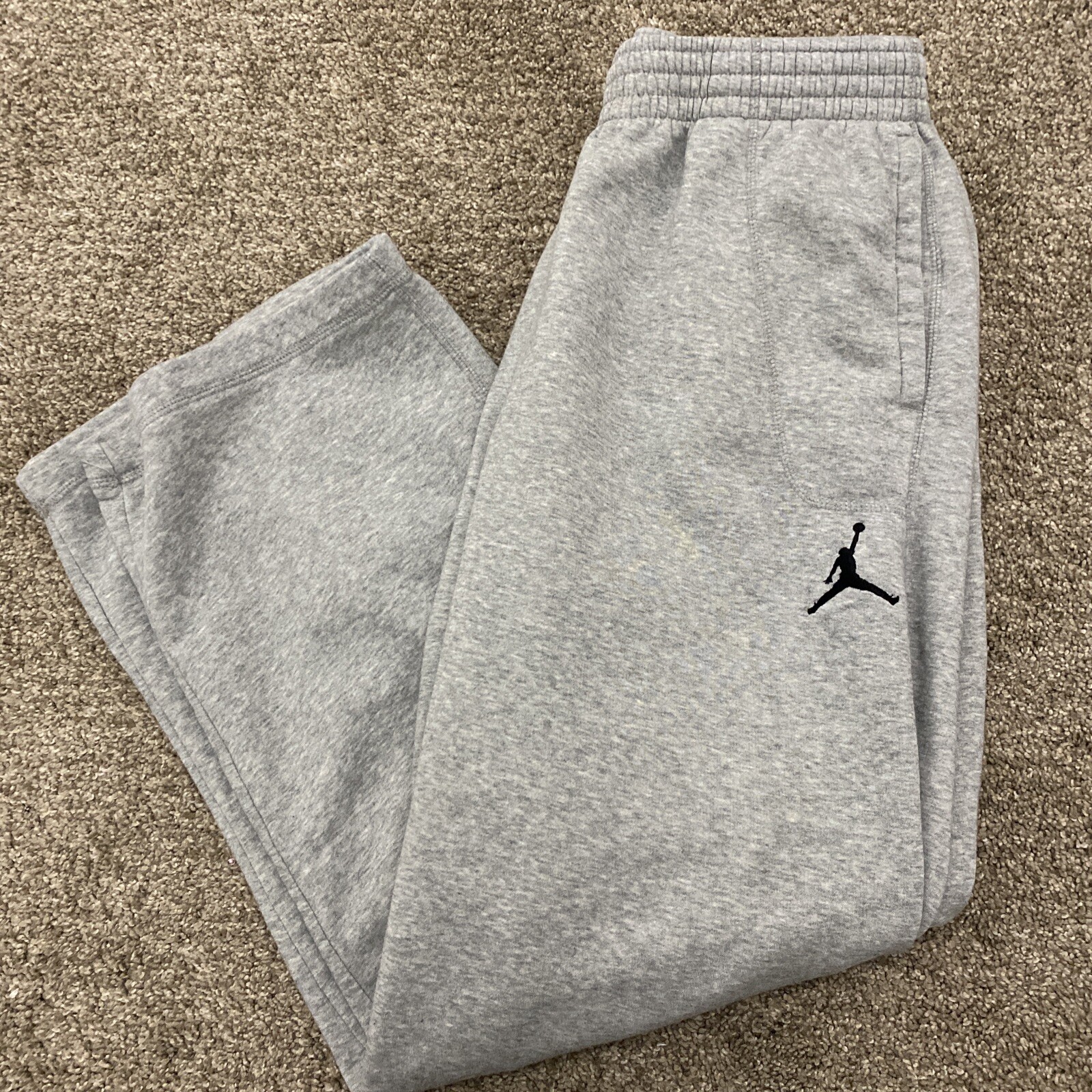 Nike Air Jordan Jumpman Gray Sweatpants Size XL 77773… Gem