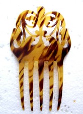 Victorian faux tortoiseshell Spanish style hair comb - NO US IMPORT FEES
