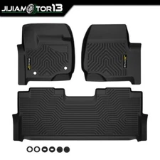TPE All-Weather Floor Mats Fit For 17-24 Ford F250-F550 Super Duty Crew Cab