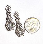 Kiera Crystal 925 Sterling Silver Black Rhodium dangle earrings unique  — photo 8