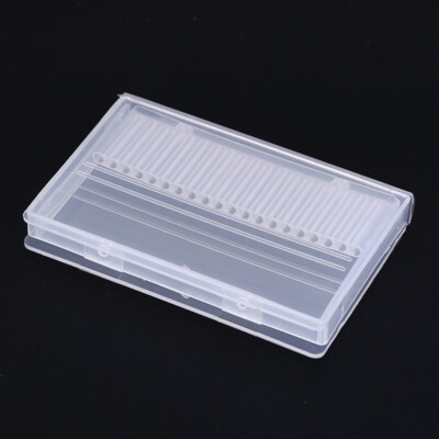 20hole nail drill bits box plastic display stand container for3/32'' bits dr KjAL