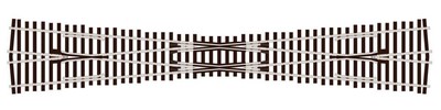 PECO - Streamline Code 83 #6 Unifrog Diamond Crossing - Nickel Silver - HO