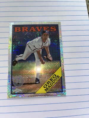 Greg Maddux 2023 Topps Series 2 1988 Chrome Silver Pack Mojo 2T88C-35 Braves