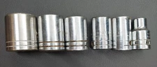 6 PC  PROTO USA 1/2 DR 12PT. SOCKETS  1" - 7/16 - FREE SHIPPING