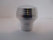 POLISHED ALUMINUM "RETRO" DASH KNOB FITS CHEVY FORD MOPAR HOT ROD 1/8" #8415