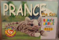 Prance The Cat Series I 1 TY Beanie Babies Collector's Cards Official Club