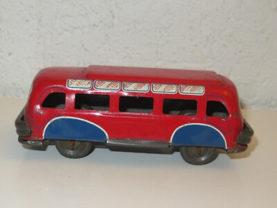 Bus Miniature CR Charles Rossignol En Tôle Lithographié Années 1950 - Ancien