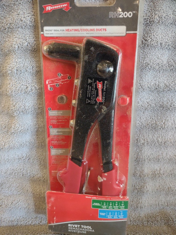 2010 Arrow Sealed 100% Steel RH200 Rivet Tool Heating Cooliiy Ducts ...