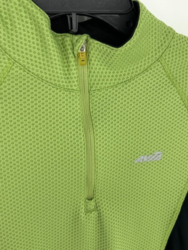 Avia Half Zip Green Black Activewear Long Sleeve Top Kids Size Small - Picture 5 of 8