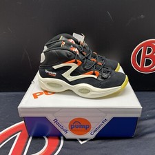 Mens REEBOK QUESTION PUMP Black/Classic White/Chalk H06496 Iverson Shoes Size 11