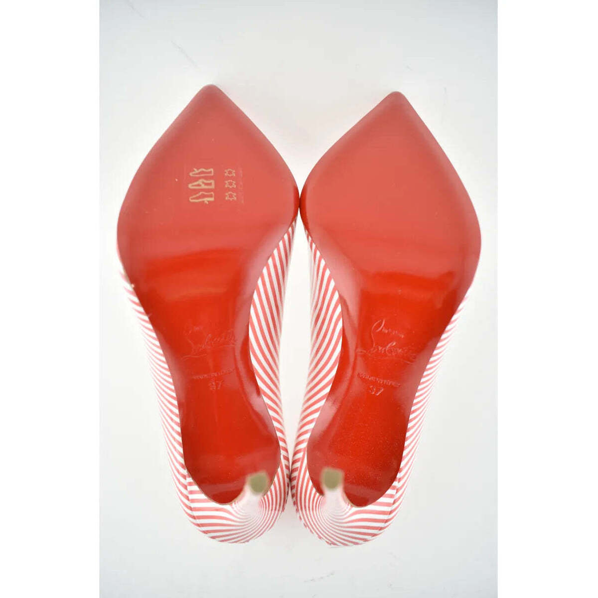 Christian Louboutin Pigalle Follies 100 Patent Stripes Christian Louboutin Pigalle Follies 100 Patent Stripes