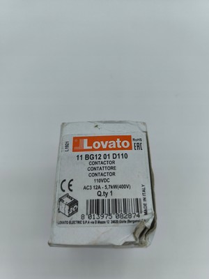 LOVATO 11 BG12 01 D110 V DC 12A 5,7 KW NC KONTAKT /  E1LT 4200