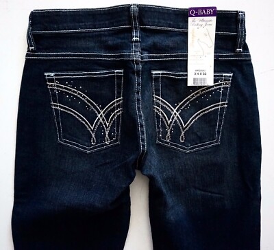 Wrangler Nwt Denim Q Baby Dark Wash Bootcut Riding Jean Jeans WRQ20AU 9/10  x 30 | eBay