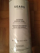 Sears Outdoor Window Grey Panel 50 x 84 inch Water Repellent, Mildew Resistance