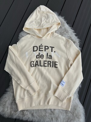 LANVIN x Gallery Dept Reverse Hoodie | Beige | Größe XSmall Medium Damen Kapuze