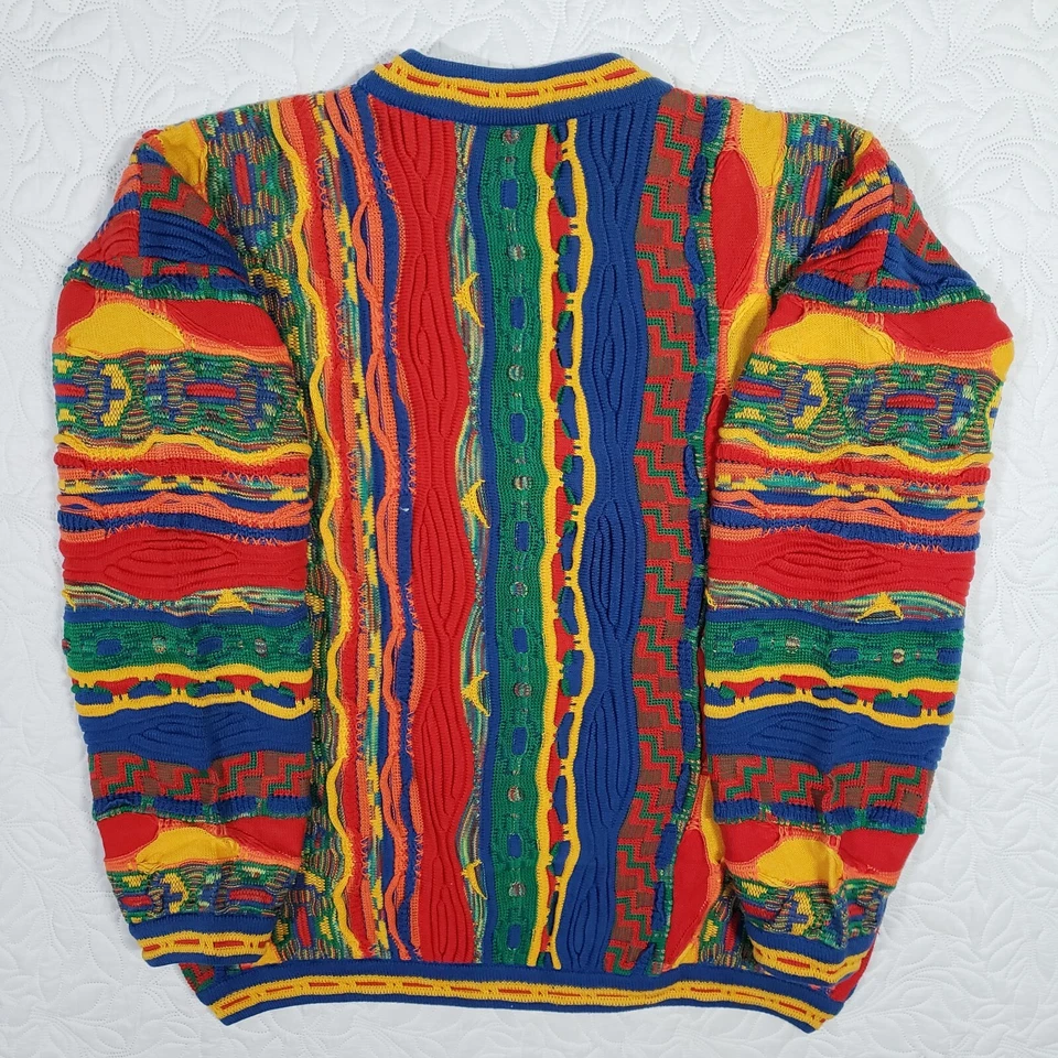Suéter De Colección Tundra Canadá Grande Hip Hop Tejido 3D Cosby Biggie Coogi Estilo Grande Foto 3 de 4