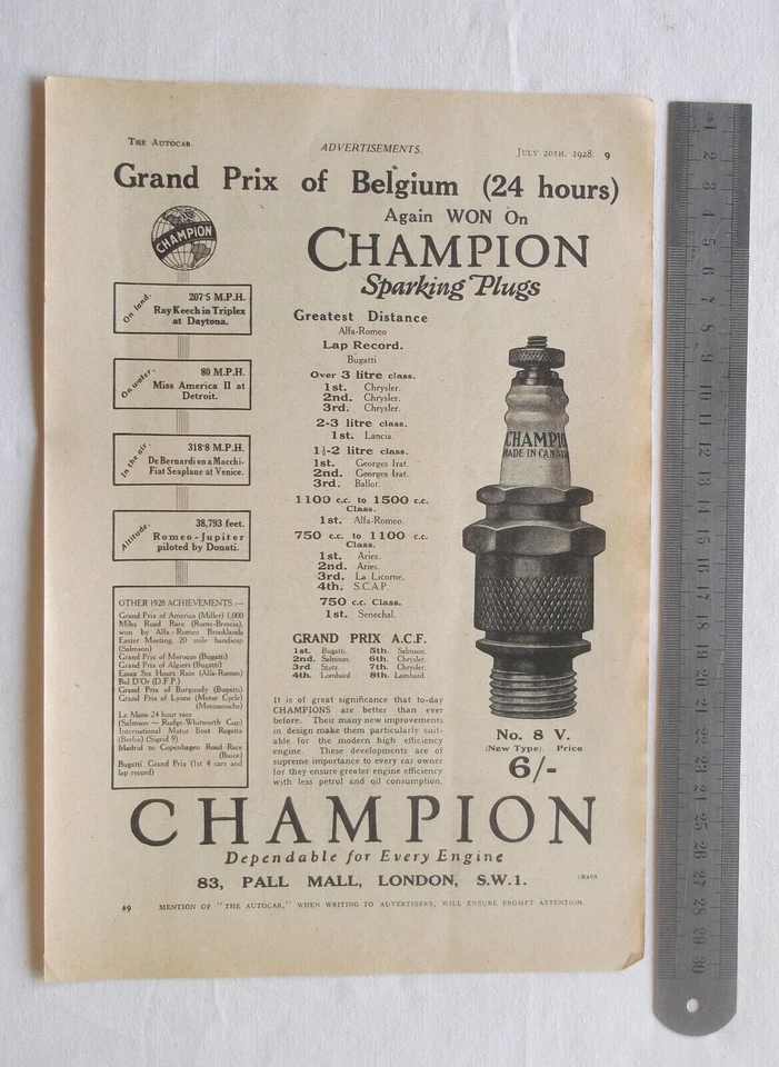 Originale 1927 - Typ: R-1 - Oldtimer Zündkerze m. Seitenstegelektrode, Rennkerze - Bild 3 von 4