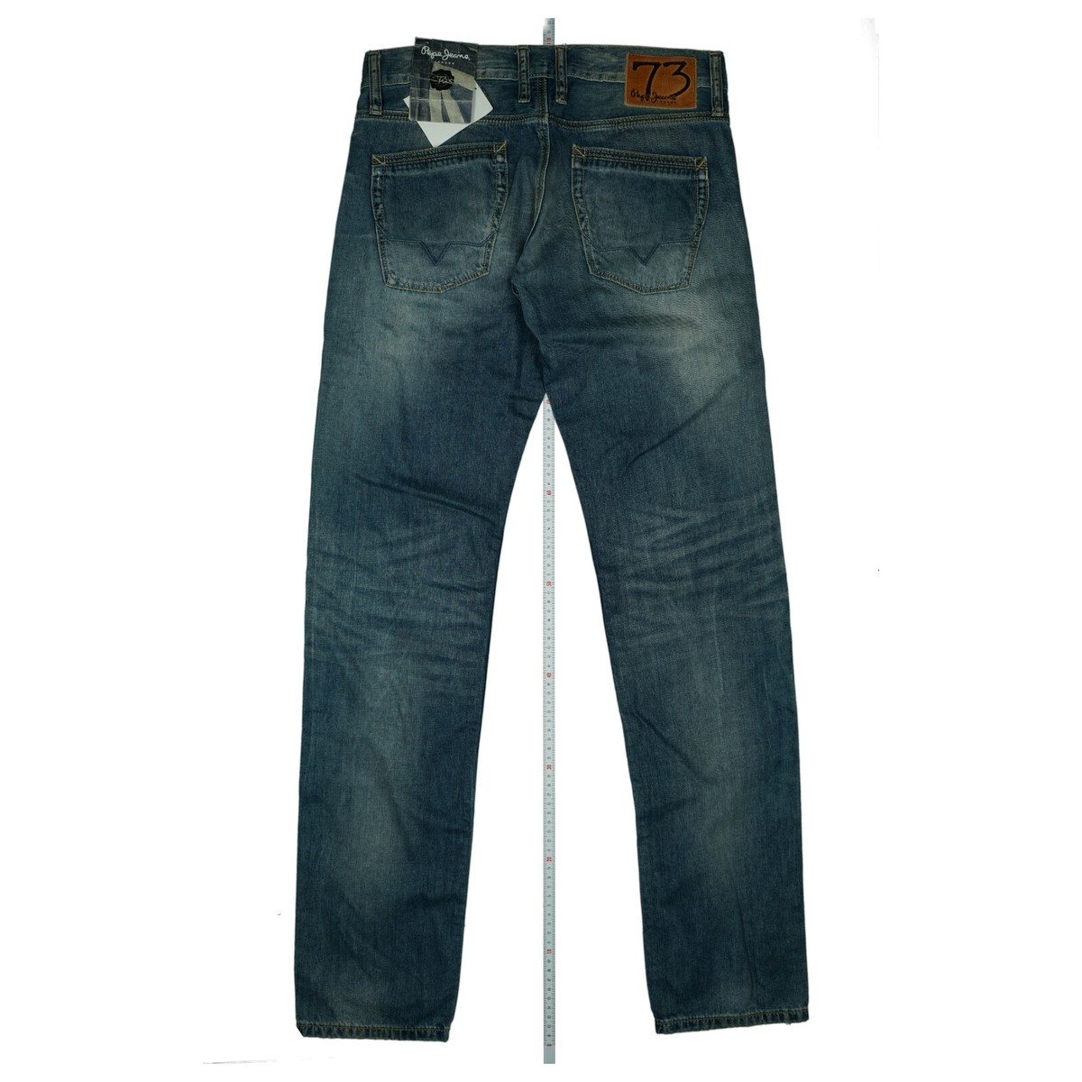 Jean Pepe Jeans Destroyed Patched - Taille Haute - Taille W30 L34 (38/40) - Neuf Avec Étiquettes - Droit