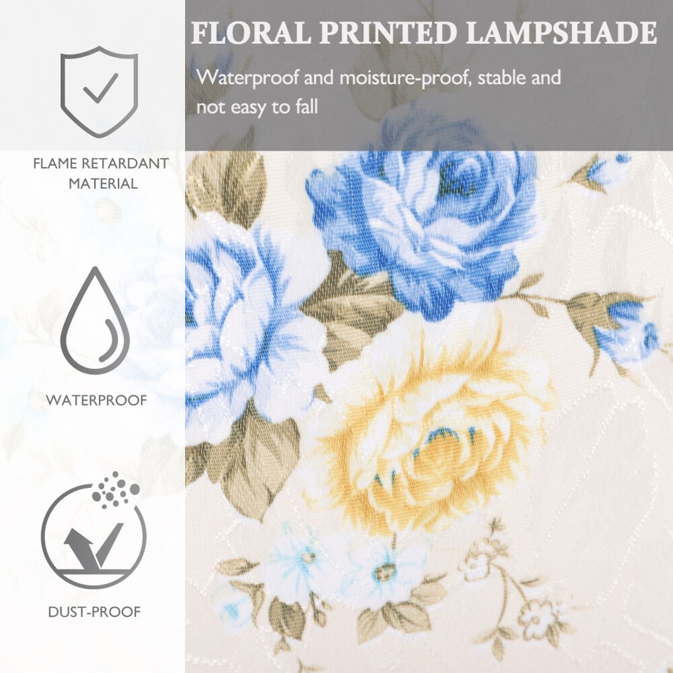 Floral Table Lamp Shade for Fabric Lampshade Shades Chandelier Ceiling