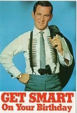 GET SMART On Your Birthday Card Agent 86 Don Adams ©1984 Viacom International