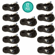 12 Lot 10Ft Shielded 3-Pin XLR Male to Female Microphone Extension Audio Cable