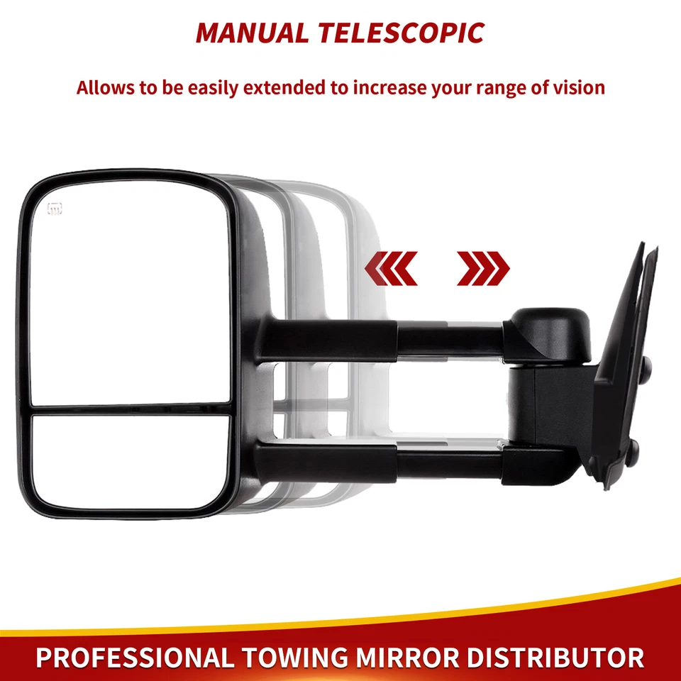Espejos retrovisores eléctricos térmicos para Chevy Silverado GMC Sierra 1500 2500 3500 1999-2002 Foto 3 de 4
