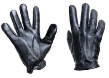 Small TACTICAL POLICE DURABLE LINED PATROL DUTY SEARCH GLOVES Leather