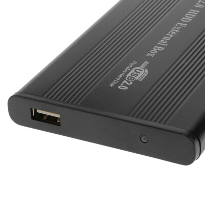 USB 2. 0 IDE External 2.5Zoll SSD HDD Festplatte Gehäuse Laptop Case schwarz